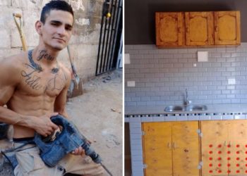 Joven albañil construye casa para su hijo y expareja