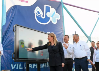 Entrega Maru Campos nueva planta tratadora de agua en Ciudad Juárez