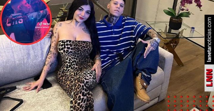 Santa Fe Klan sorprende con apasionado beso a Karely Ruiz