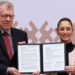 Claudia Sheinbaum firma convenio con Naciones Unidas