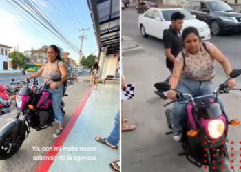 Joven compra motocicleta nueva y la destroza (VIDEO)