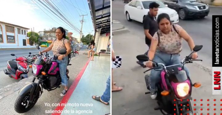 Joven compra motocicleta nueva y la destroza (VIDEO)