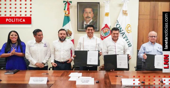 Salomón Jara firma convenio en materia turística con Fonatur