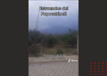 Captan estremecedor rugido del volcán Popocatépetl (VIDEO)