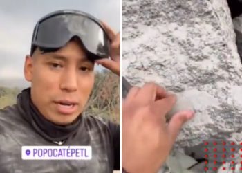 Critican a Yulay por subir a Popocatépetl pese a advertencia