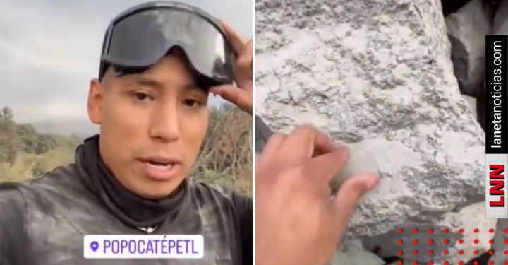 Critican a Yulay por subir a Popocatépetl pese a advertencia