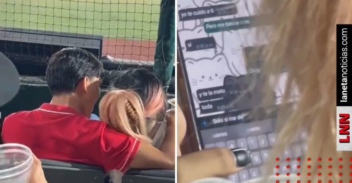 Captan a joven mandando mensajes a otros y se viraliza