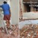 video hombre destruye casa que construyó terreno suegros
