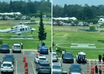 Estudiante del Tec de Monterrey llega en helicóptero (VIDEO)