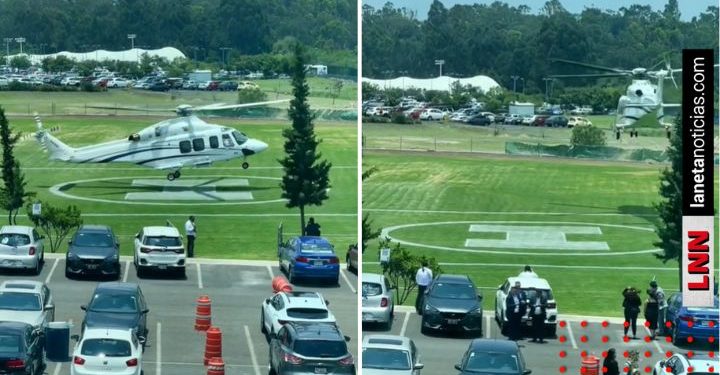 Estudiante del Tec de Monterrey llega en helicóptero (VIDEO)