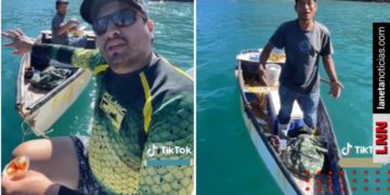 Julión Álvarez pide fiado de comer a pescador (VIDEO)