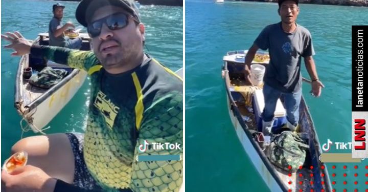 Julión Álvarez pide fiado de comer a pescador (VIDEO)