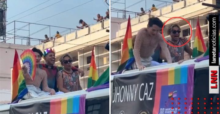 Kunno se cae de carro alegórico en pleno desfile (VIDEO)