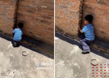 Mamá descubre a hijo hablando con la pared; se hace viral