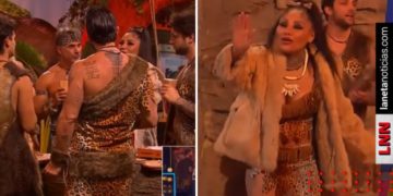Barby Juárez cachetea a Nicola en fiesta de LCDLF (VIDEO)