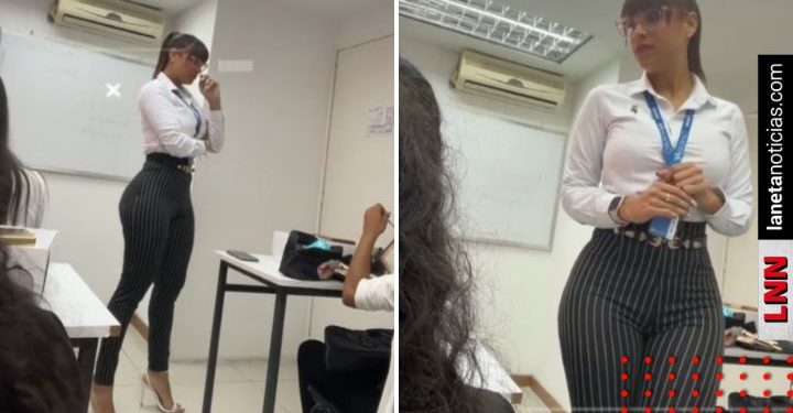 Graban a maestra de aviación en plena clase y se viraliza