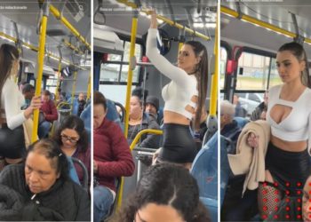 Modelo usa transporte público y video se hace viral