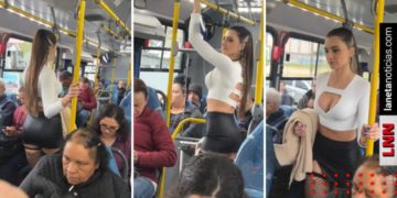 Modelo usa transporte público y video se hace viral