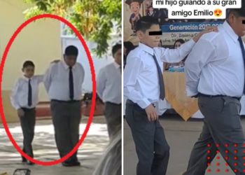 Niño ayuda a amigo invidente a bailar el vals (VIDEO)