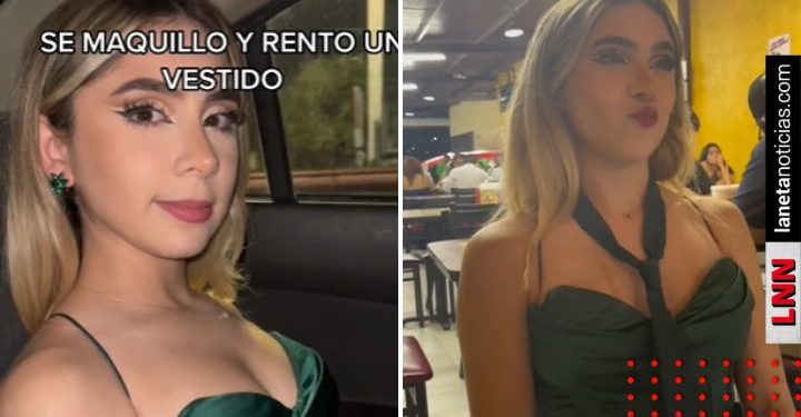 Joven se maquilla y renta vestido para celebrar aniversario