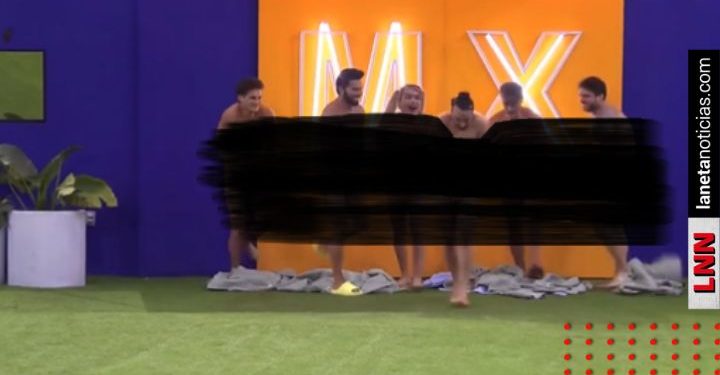 Integrantes de Team Infierno se lanzan desnudos a la alberca