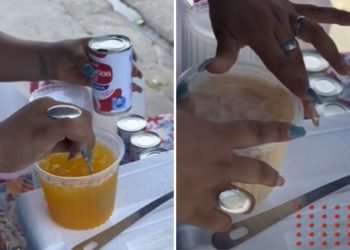 Vendedora de jugos presume que gana 80 mil pesos al mes