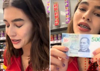 Engañan a cajera del OXXO con billete falso de 520 pesos