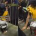 Niña desafía la gravedad en juego mecánico (VIDEO)