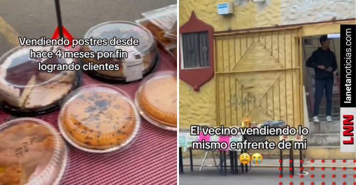 Mujer pone puesto de pasteles de Costco y vecino le copia
