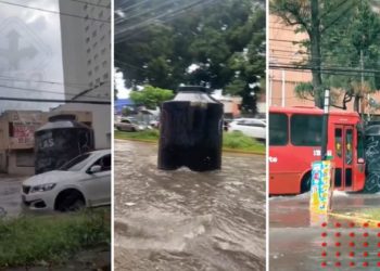 Tinaco circula en sentido contrario y choca contra autobús