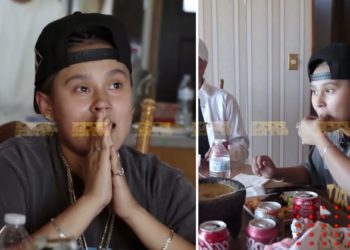 Yahritza y su Esencia comen salsa de molcajete (VIDEO)