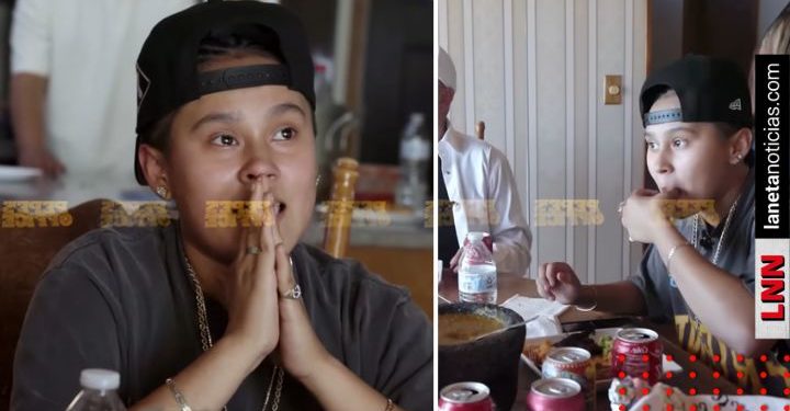 Yahritza y su Esencia comen salsa de molcajete (VIDEO)