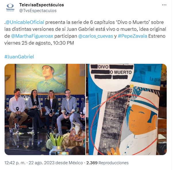 Aseguran que Juan Gabriel está vivo y volverá en 2 semanas