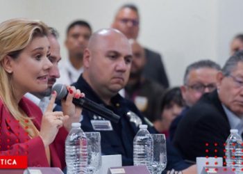 Maru Campos se reúne con autoridades migratorias en Juárez