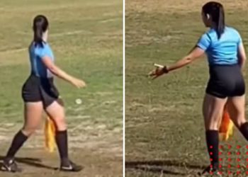 VIDEO: Guapa juez de línea conquista en redes con su belleza