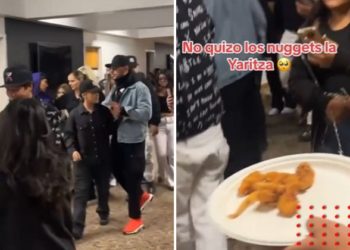 Ofrecen 'chicken náguets' a Yahritza y los desprecia (VIDEO)