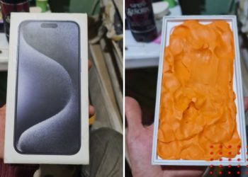 Compra iPhone en Mercado Libre y recibe caja con plastilina