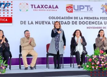 Gobernadora Lorena Cuéllar encabeza arranque de obra en UPTx