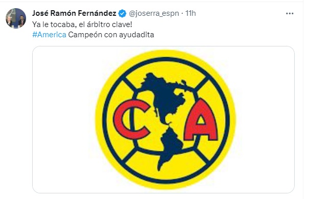 José Ramón Fernández asegura que el árbitro ayudó al América