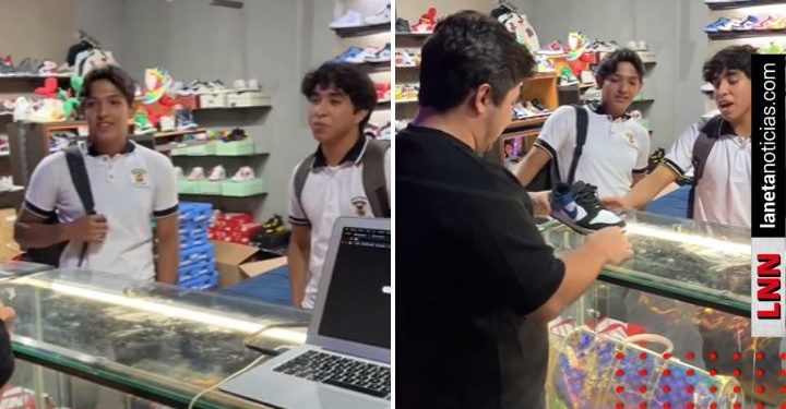 Joven apuesta que los tenis de su amigo son clones (VIDEO)
