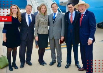 Ken Salazar recibe a secretarios Mayorkas y Blinken