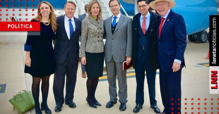 Ken Salazar recibe a secretarios Mayorkas y Blinken