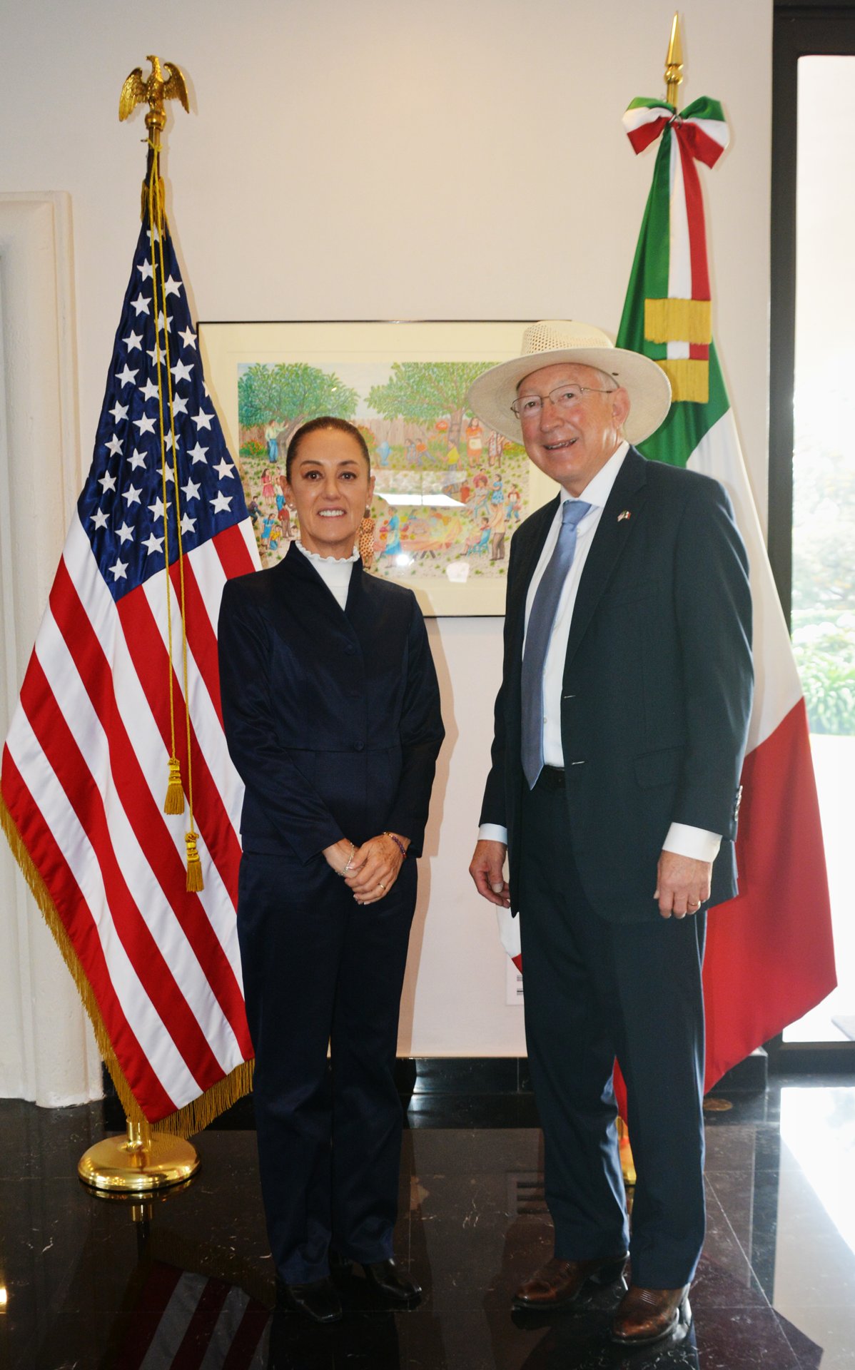 Embajador Ken Salazar se reúne con Claudia Sheinbaum