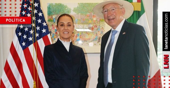 Embajador Ken Salazar se reúne con Claudia Sheinbaum