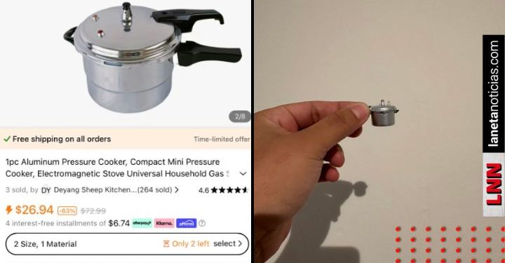 Señora compra 'olla' en Temu y esto fue lo que recibió