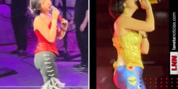 Critican a Ángela Aguilar por usar almohadillas (VIDEO)