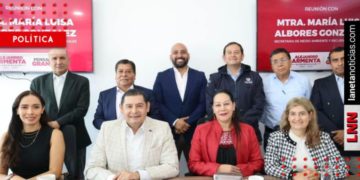 Alejandro Armenta se reúne con María Luisa Albores