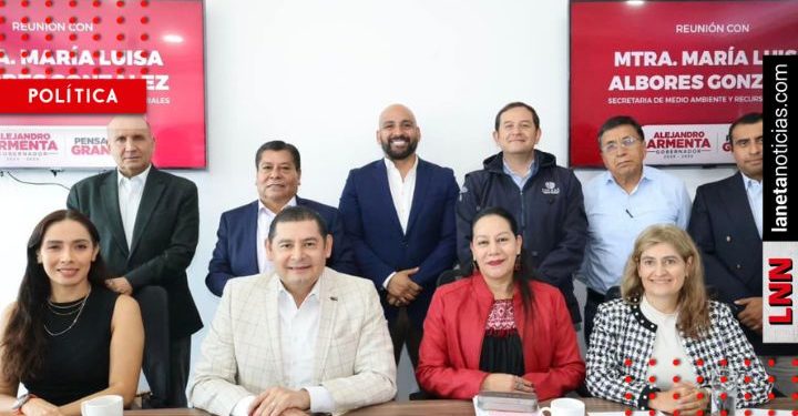 Alejandro Armenta se reúne con María Luisa Albores