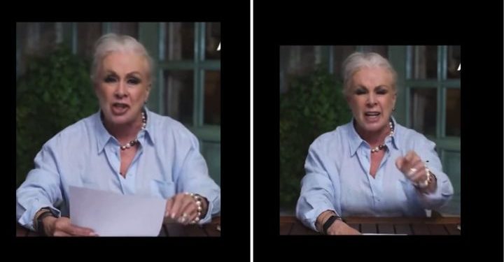 Laura Zapata canta el Himno Nacional y hace invitación a mexicanos; usuarios la tunden