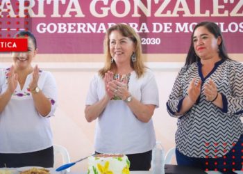 Margarita González Saravia visita comunidad de Huecahuaxco